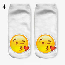 3D Emoji Printing Expression Socks Women Men Socks Funny Low Ankle Short Socks