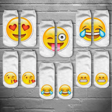 3D Emoji Printing Expression Socks Women Men Socks Funny Low Ankle Short Socks