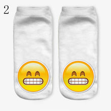 3D Emoji Printing Expression Socks Women Men Socks Funny Low Ankle Short Socks