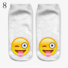 3D Emoji Printing Expression Socks Women Men Socks Funny Low Ankle Short Socks