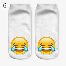 3D Emoji Printing Expression Socks Women Men Socks Funny Low Ankle Short Socks