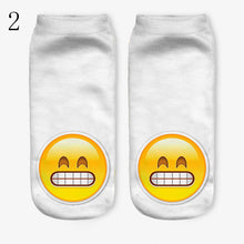 3D Emoji Printing Expression Socks Women Men Socks Funny Low Ankle Short Socks