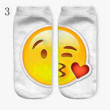 3D Emoji Printing Expression Socks Women Men Socks Funny Low Ankle Short Socks