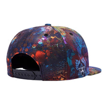 3D Print Snapback Caps Colorful Hip Hop Baseball Cap Dragon Flat Hats For Men Starry Sky Casquette Blue