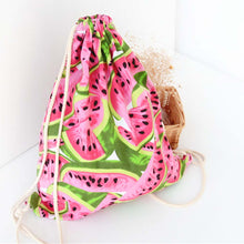 3D Watermolon Printing CanvaDrawstring Backpack Casual Women BackpackLarge School Backpack GirlMochila Feminina Beach Bag