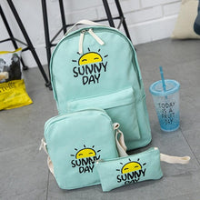 3PC Women Backpack for School Teenagers Girls Preppy Style Ladies Girls Bag Printing Backpack Sac Purse