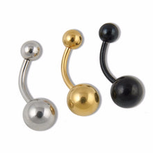 3Pc3 Colors Piercing Navel medical Stainless Steel Ball Belly Button Rings Body Jewelry