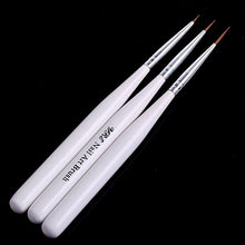 3Pcs Nail Art Brush Acrylic UV Gel Nail False Tips Builder Brush Pen