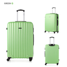 3Pcs Vintage Carry on Luggage Set Cabin Free Suitcase Tsa ABS Travel Bag Trolley Spinner 20"24"28" Hard Shell Scooter Suitcase