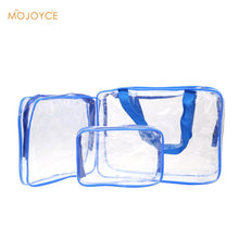 3PcTravel Essential Transparent Waterproof Toiletry Wash Bathing SupplieStorage Bag Men Makeup Cosmetic BagPVC Pouch