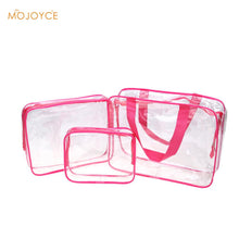 3PcTravel Essential Transparent Waterproof Toiletry Wash Bathing SupplieStorage Bag Men Makeup Cosmetic BagPVC Pouch