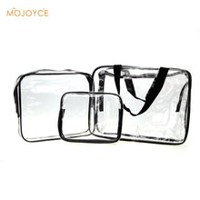 3PcTravel Essential Transparent Waterproof Toiletry Wash Bathing SupplieStorage Bag Men Makeup Cosmetic BagPVC Pouch