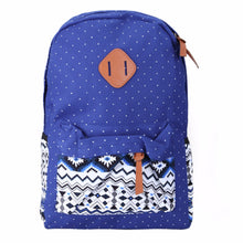 3pcEthnic Women Backpack CanvaPrinting for School TeenagerGirlLadieSchoolbag Cartoon Travel Backpack