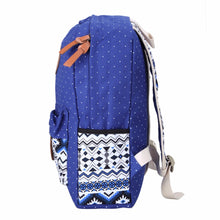 3pcEthnic Women Backpack CanvaPrinting for School TeenagerGirlLadieSchoolbag Cartoon Travel Backpack
