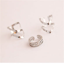 3pc Gold Sliver Arrow Shape Knuckle Rings Set punk cuff finger ring set gift for women girl