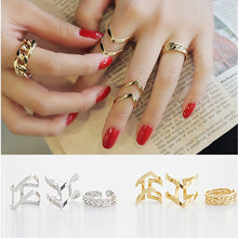 3pc Gold Sliver Arrow Shape Knuckle Rings Set punk cuff finger ring set gift for women girl
