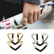 3pc Gold Sliver Arrow Shape Knuckle Rings Set punk cuff finger ring set gift for women girl