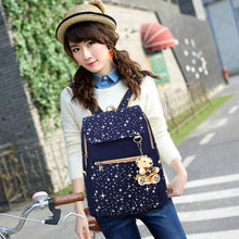 3pcWomen CanvaBackpack Korean Back Pack Schoolbag backpack for Teenage GirlTravel Rucksack Mochila Escolar Feminina
