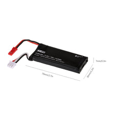 3psc H502S-001 74V 15C 610mAh Lipo Battery with 3 in 1 Charge Cable for Hubsan X4 H502S H502E RC Quadcopter
