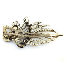 4.7x2.3 inch Lovely Peacock Hair Clip Women Hair Clips Blue Hairpin Vintage Rhinestone Jewelry