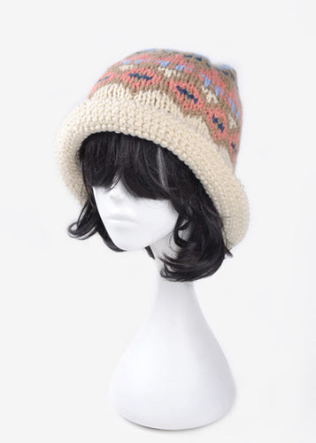 4 COLORS Korea Style Casual Crochet Bucket Hat Style Women Knitted Hat