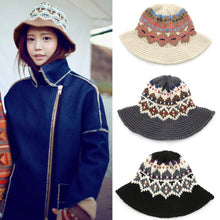 4 COLORS Korea Style Casual Crochet Bucket Hat Style Women Knitted Hat