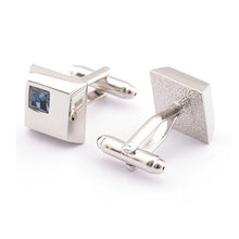 4 Color shirt cufflinks for men's cuff buttons blue Crystal cuff links