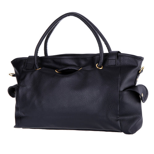 4 Colors Handbags PU Leather Big Capacity Tote Lady Woman Handbag Shoulder Bag
