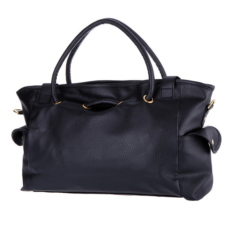 4 Colors Handbags PU Leather Big Capacity Tote Lady Woman Handbag Shoulder Bag