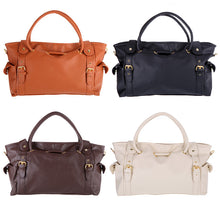 4 Colors Handbags PU Leather Big Capacity Tote Lady Woman Handbag Shoulder Bag
