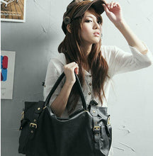 4 Colors Handbags PU Leather Big Capacity Tote Lady Woman Handbag Shoulder Bag