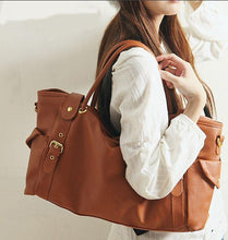 4 Colors Handbags PU Leather Big Capacity Tote Lady Woman Handbag Shoulder Bag