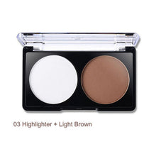 4 Patterns Face Shading Powder Contour Highlighter Bronzer Palette Set Trimming Makeup Face Contour Grooming Pressed Powder