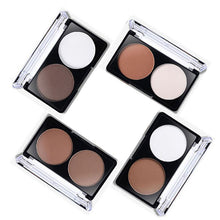 4 Patterns Face Shading Powder Contour Highlighter Bronzer Palette Set Trimming Makeup Face Contour Grooming Pressed Powder