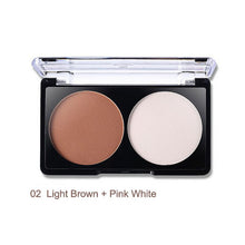 4 Patterns Face Shading Powder Contour Highlighter Bronzer Palette Set Trimming Makeup Face Contour Grooming Pressed Powder