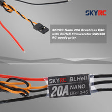 4 Pcs SKYRC Drone Engine Parts Nano 20A Brushless ESC Electronic Speed Controller with BLHeli Firmware for QAV250 300 Quadcopter