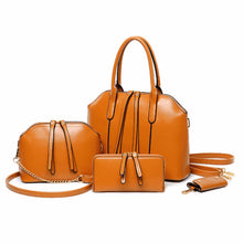 4 PcSet Luxury DesignWomen HandbagPU LeathWomen ToteBag Women Bag HandbagMessengBagPurse