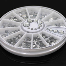 4 Size Nail Art 3D Crystal Transparent Diamante Rhinestone Crystal Nail Art Decal Tips Glitters Stickers Nail Art Decoration