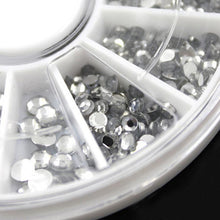 4 Size Nail Art 3D Crystal Transparent Diamante Rhinestone Crystal Nail Art Decal Tips Glitters Stickers Nail Art Decoration