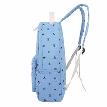 4 pcPreppy Style Women Printing CanvaBackpackStudent School Bag for TeenagGirlRucksack Travel Bag Mochila