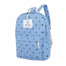 4 pcPreppy Style Women Printing CanvaBackpackStudent School Bag for TeenagGirlRucksack Travel Bag Mochila