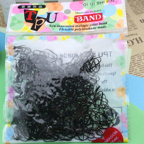 400Pcs Child Baby TPU Hair Holders Rubber Bands Elastics Girl's Tie Gum