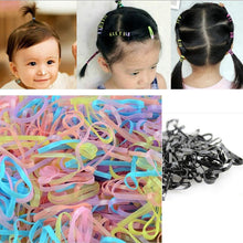 400Pcs Child Baby TPU Hair Holders Rubber Bands Elastics Girl's Tie Gum