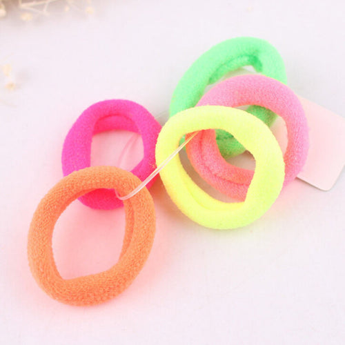 40Pcs Colorful Child Hair Holders Cute Rubber Hair Bands Elastics Accessories 3cm Girl Women Charms Tie Gum Headbands