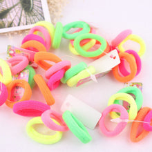 40Pcs Colorful Child Hair Holders Cute Rubber Hair Bands Elastics Accessories 3cm Girl Women Charms Tie Gum Headbands