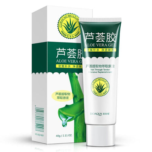 40ml Pure Aloe Vera Gel Moisturizing Remove Acne Nourish Cream Face Skin Care Hyaluronic Acid Anti Winkle Whitening