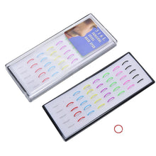 40pcs/box Neon Color Surgical Stainless Steel Fake Piercing Hoop Nose Ring