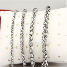 45cm man chain Black Stainless Steel Necklace 3 4 5 6MM Box Link Chain Men Necklaces Never Fade