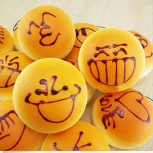4CM Cute Smiley Face Bread Squishy Key Ring Charm/Mobile Phone Strap/Phone Charm/Bag Pendant