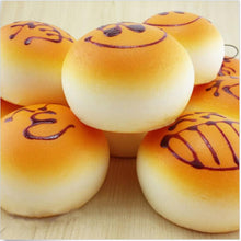 4CM Cute Smiley Face Bread Squishy Key Ring Charm/Mobile Phone Strap/Phone Charm/Bag Pendant